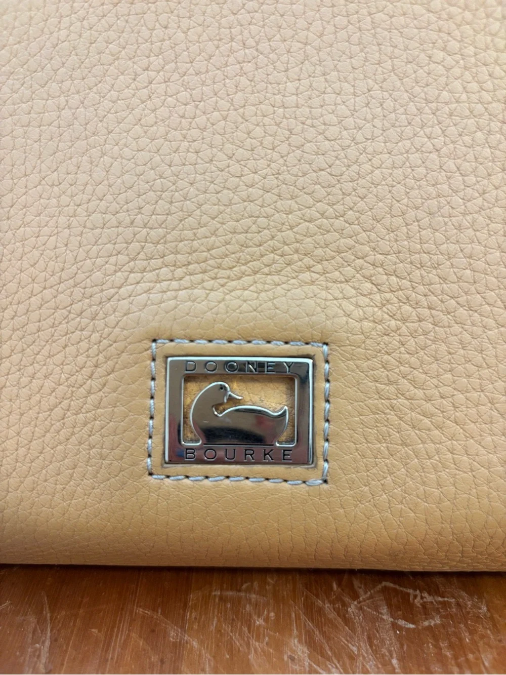 Dooney & Bourke Camel Yellow Leather Satchel